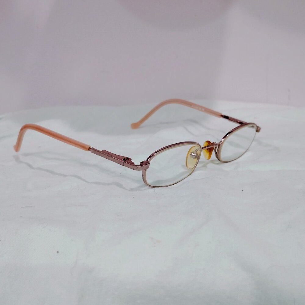 Baron 3224 Girls Oval Eyeglasses Frames Pink Metal